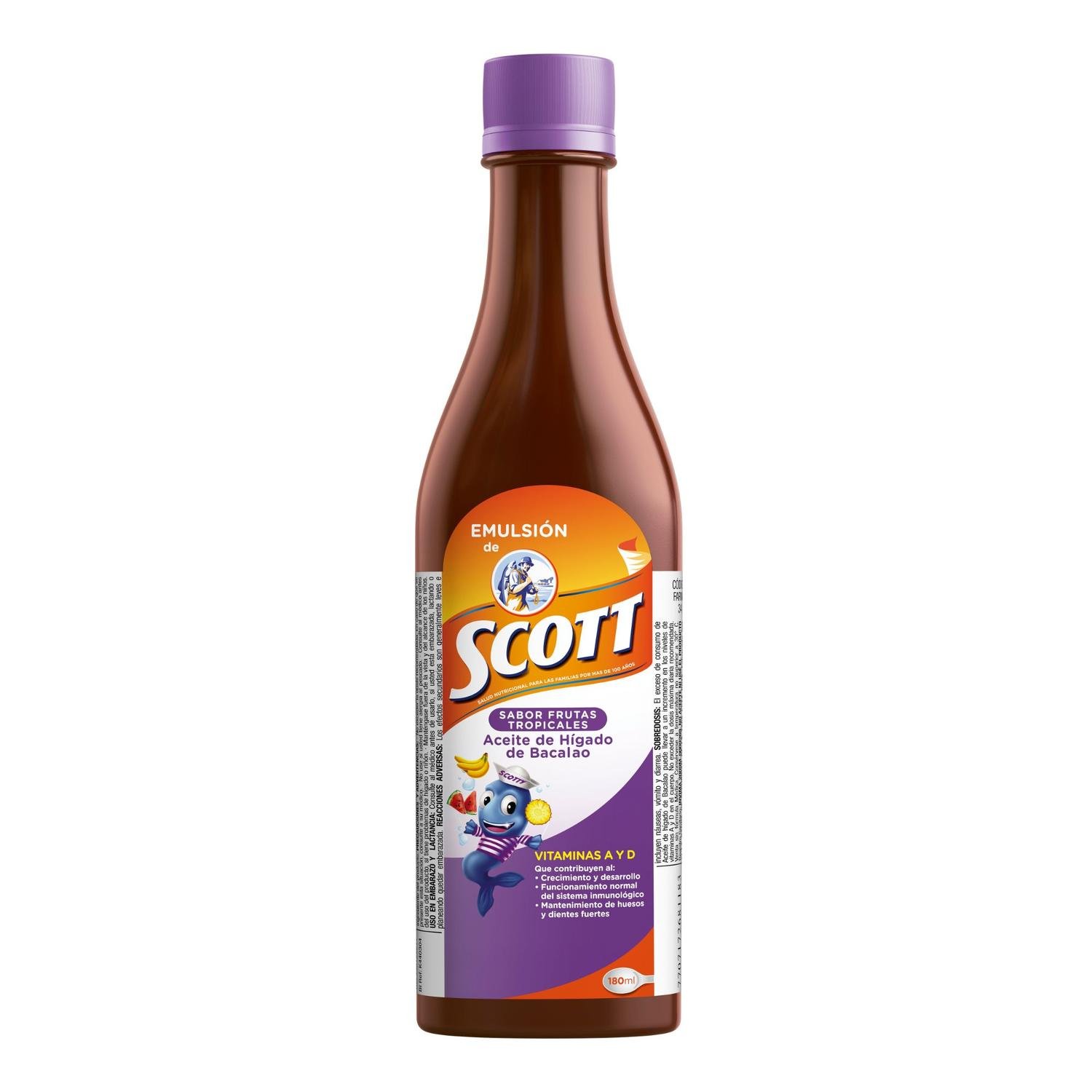 68775330 Emulsion de Scott Frutas Tropicales Vitaminas 180ml - Image 1