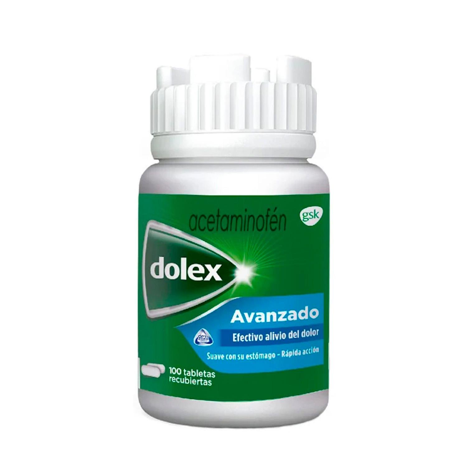 2966b5ec-f121-473c-9718-eabb356a94da.jpg Dolex Avanzado Acetaminofen Dolor y Fiebre x100 Tabs - Image 1